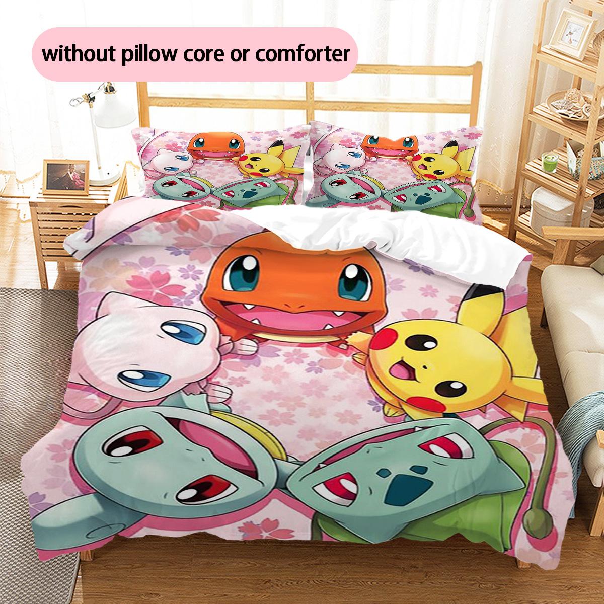 Pokémon Pikachu Eevee Pattern Bedding Home Decoration Birthday Gift (1 * duvet cover + 2 * pillowcase, without core) 135x200cm
Pokémon Pikachu Eevee Pattern Bedding Home Decoration Birthday Gift (1 * duvet cover + 2 * pillowcase, without core) 135x200cm