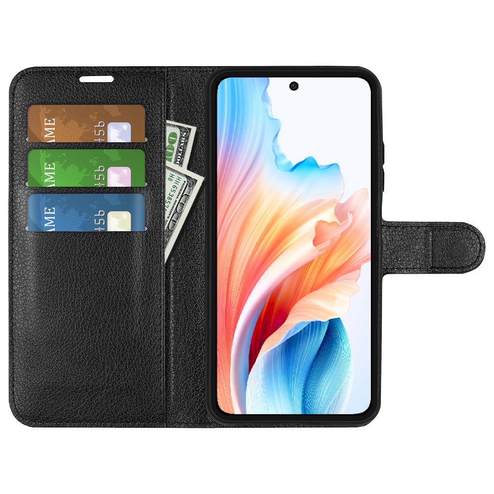 For Oppo A79 5G Case Magnetic Litchi Texture Cell Phone Cover with Wallet and Stand Black
For Oppo A79 5G Case Magnetic Litchi Texture Cell Phone Cover with Wallet and Stand Black