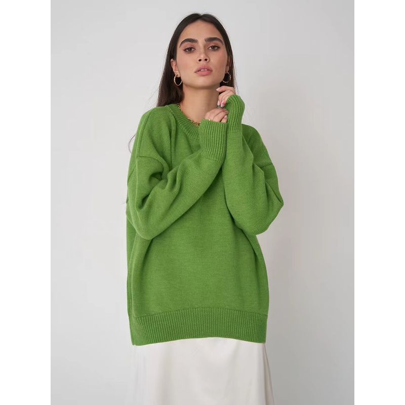 Модный ветер Легче всего сочетать Свободный Повседневный трикотажный свитер с круглым вырезом Однотонный Свободный свитер с круглым вырезом Light green S
Модный ветер Легче всего сочетать Свободный Повседневный трикотажный свитер с круглым вырезом Однотонный Свободный свитер с круглым вырезом Light green S