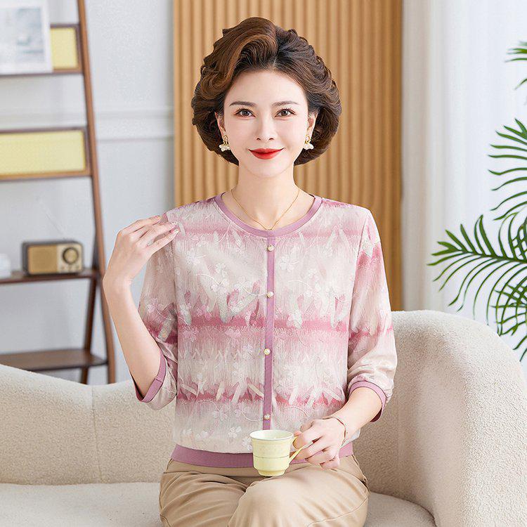 Plus Size Loose Summer Print 3/4 Sleeve T-shirt for Middle-Aged & Elderly Women 2XL рожевий
Plus Size Loose Summer Print 3/4 Sleeve T-shirt for Middle-Aged & Elderly Women 2XL рожевий