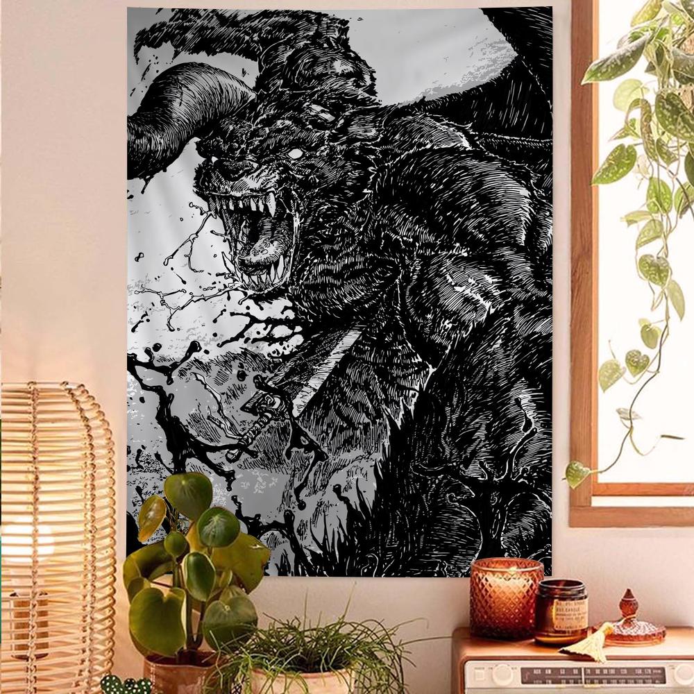 Japanese Art Wall Berserk DIY Tapestry Hippie Flower Wall Carpets Dorm Decor Wall Art for Bedroom Living Room Design 74x94cm(29x37in)
Japanese Art Wall Berserk DIY Tapestry Hippie Flower Wall Carpets Dorm Decor Wall Art for Bedroom Living Room Design 74x94cm(29x37in)