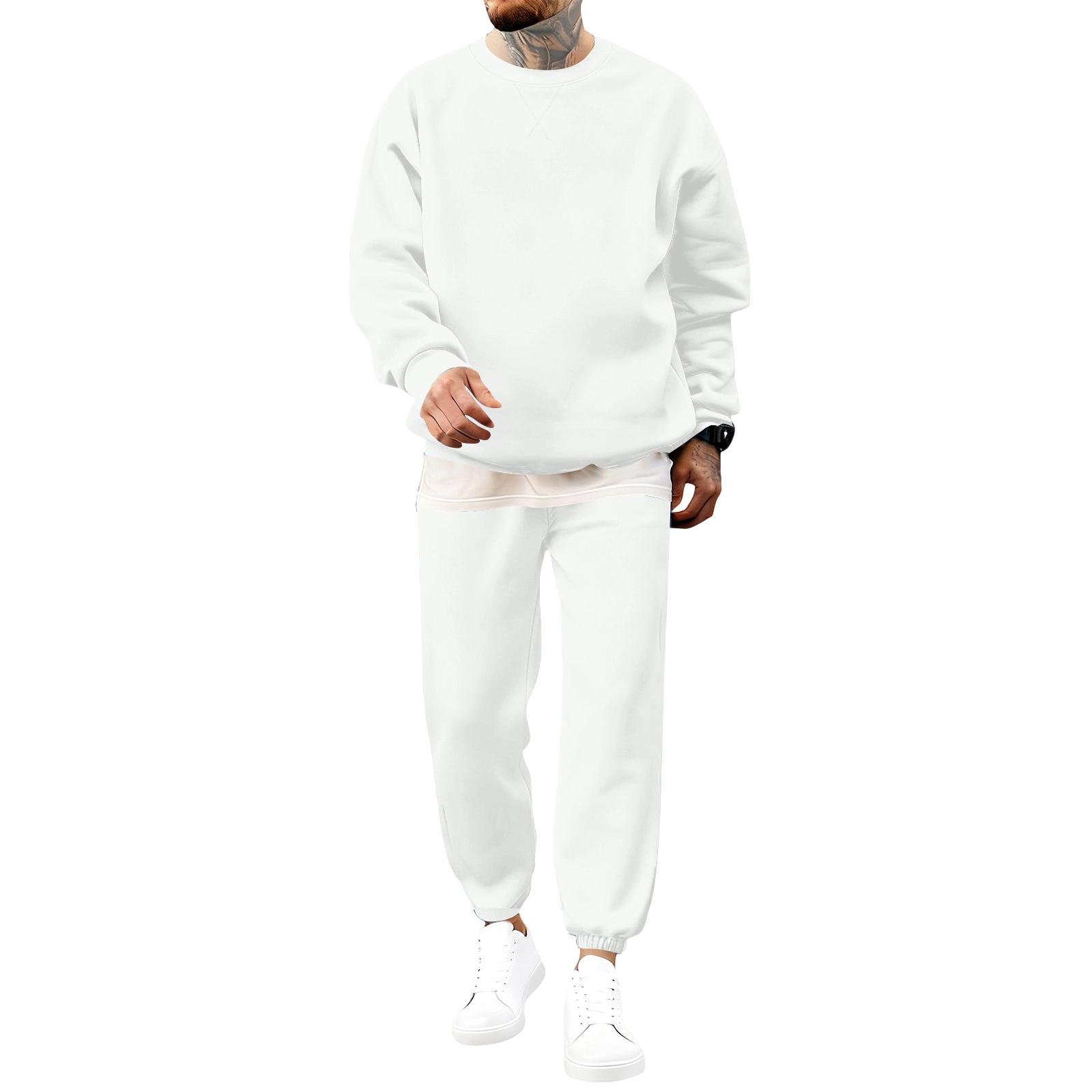 Men s Sweatshirts Sweatshirts And Jogging Pants Track Pants Fleece Tracksuit Sets XL білий
Men s Sweatshirts Sweatshirts And Jogging Pants Track Pants Fleece Tracksuit Sets XL білий