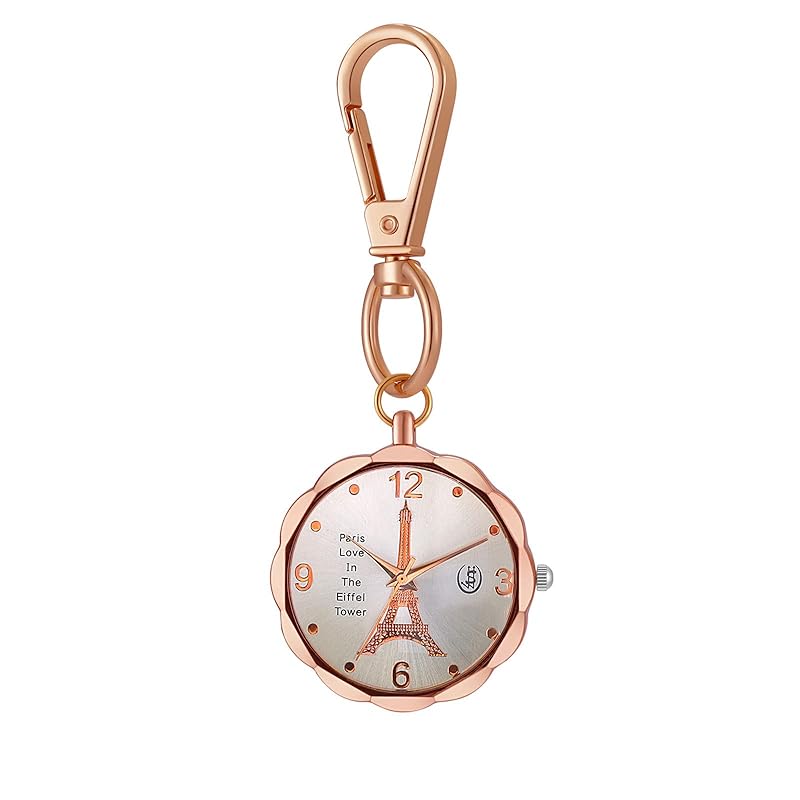 carabiner watch pocket watch ladies analog waterproof eiffel tower key ring clock clip rose gold silver outdoor fashion accessories
carabiner watch pocket watch ladies analog waterproof eiffel tower key ring clock clip rose gold silver outdoor fashion accessories