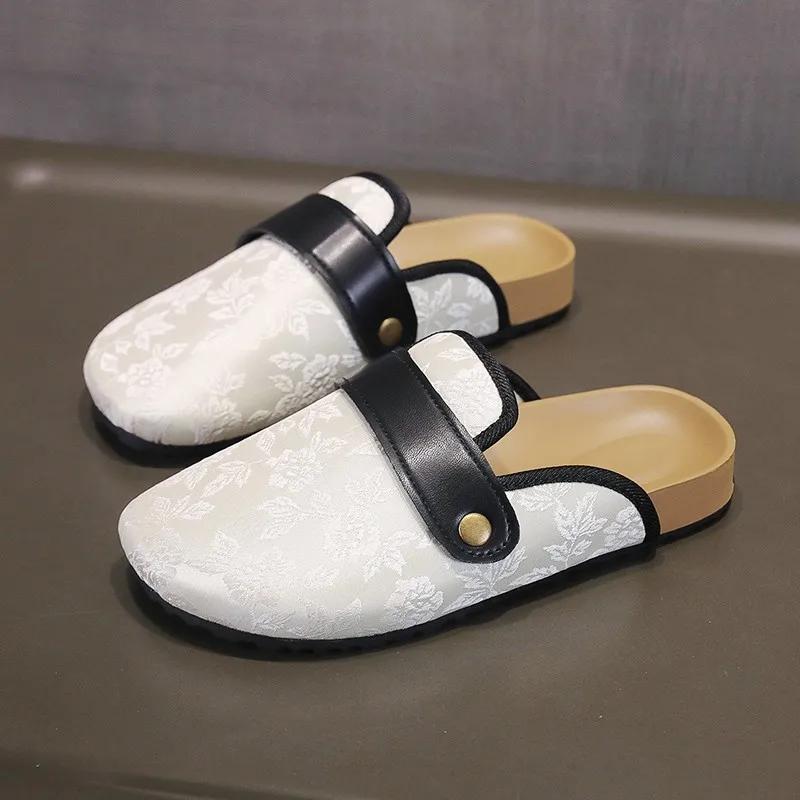 2024 Новые модные популярные женские тапочки с закрытым носком, однотонные женские туфли, женские ретро-модные садовые мюли Zapatos 40
2024 Новые модные популярные женские тапочки с закрытым носком, однотонные женские туфли, женские ретро-модные садовые мюли Zapatos 40