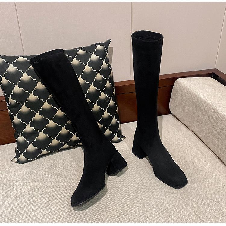 Но женские ботфорты 2025 весна и осень новые универсальные эластичные ботильоны на небольшом высоком каблуке замшевые ботинки на толстом каблуке 40 чёрный
Но женские ботфорты 2025 весна и осень новые универсальные эластичные ботильоны на небольшом высоком каблуке замшевые ботинки на толстом каблуке 40 чёрный