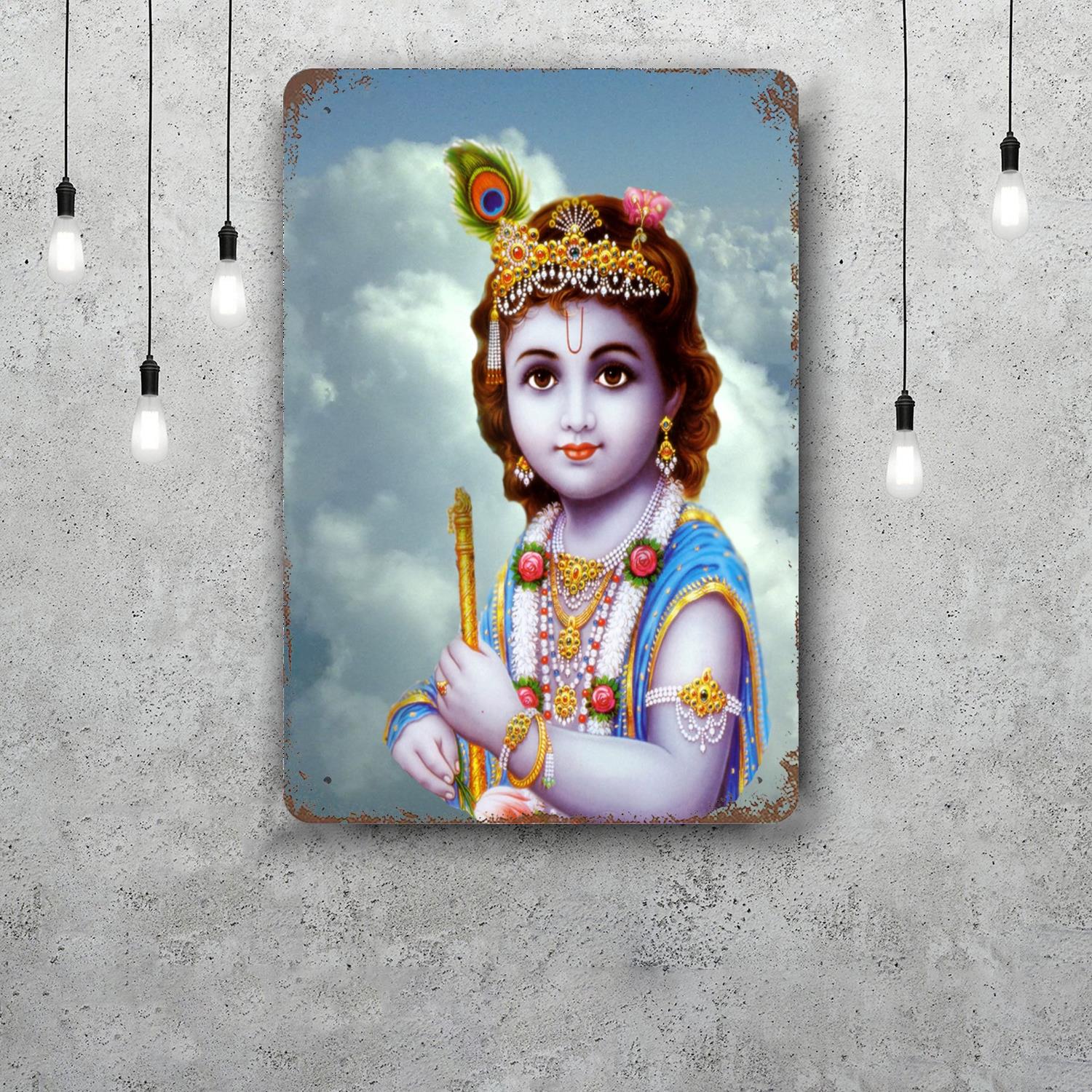 shri krishna Vintage Metal Tin Signs Posters Decor Retro Metal Plaque Wall Art Decor for Garage Bar 20x30cm(7.8x11.8inch)
shri krishna Vintage Metal Tin Signs Posters Decor Retro Metal Plaque Wall Art Decor for Garage Bar 20x30cm(7.8x11.8inch)