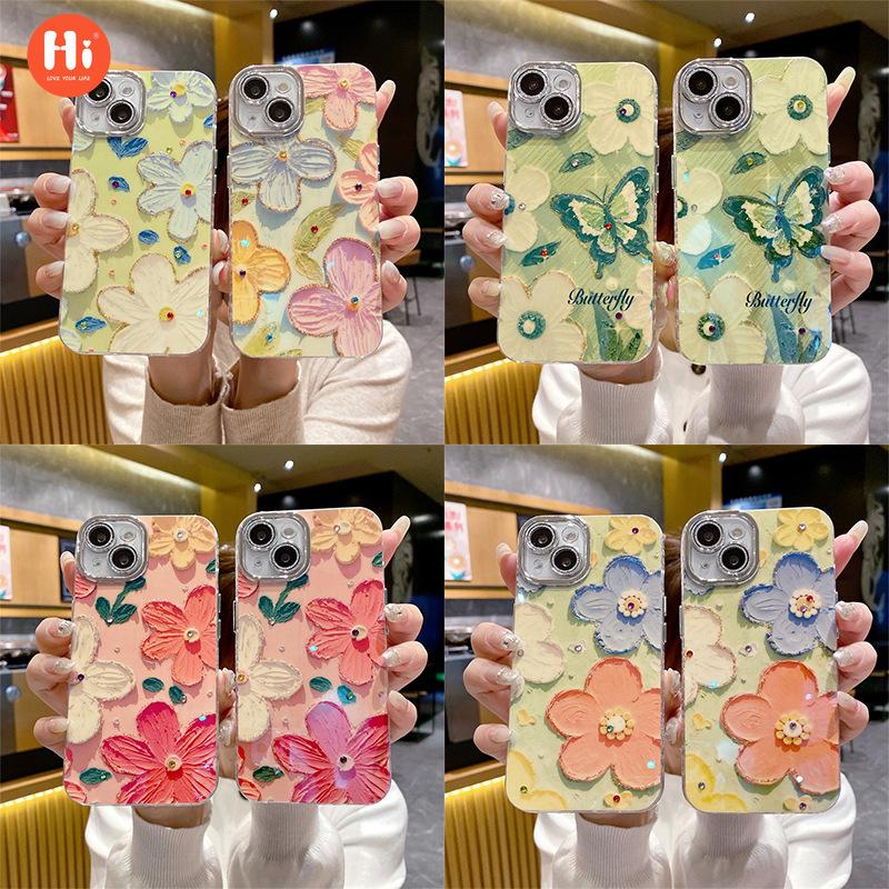 Oil painting flower suitable for Apple 14 mobile phone case blue light iPhone15 glitter lens 13promax transparent hard case
Oil painting flower suitable for Apple 14 mobile phone case blue light iPhone15 glitter lens 13promax transparent hard case