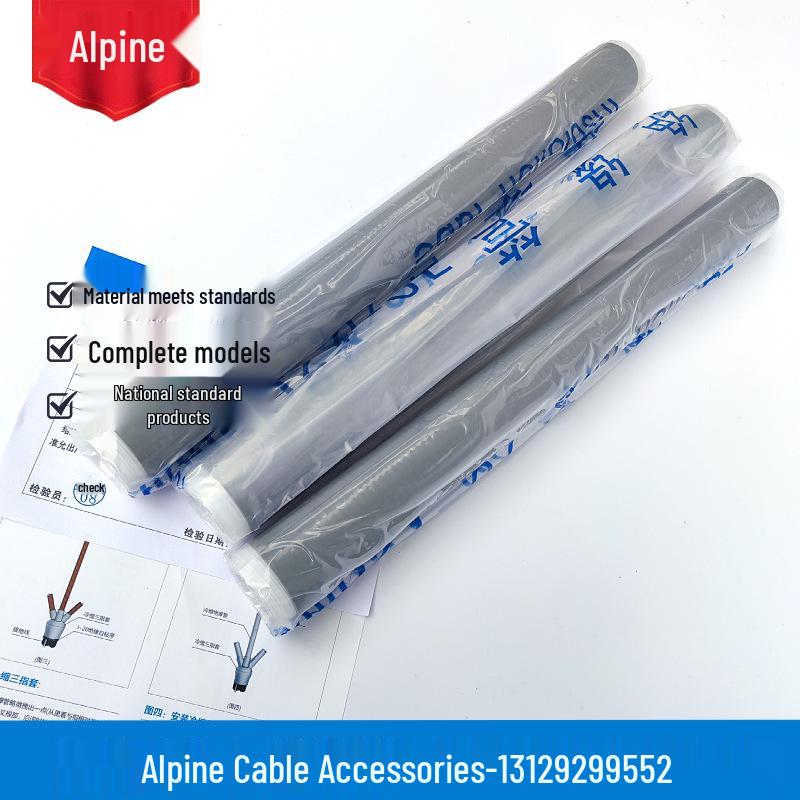 Alpine Outdoor Cold Shrink Termination for 8.7/15KV 3X70 Cable Indoor Terminal Single Core 25-50mm²
Alpine Outdoor Cold Shrink Termination for 8.7/15KV 3X70 Cable Indoor Terminal Single Core 25-50mm²