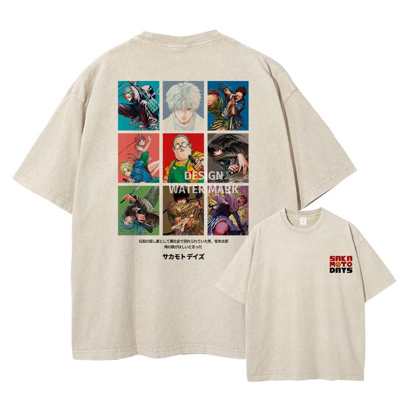 Anime SSakamoto Days T Shirts Vintage Washed Sakamoto Tarou Tshirt Oversized Short Sleeve Retro Tops Tees Unisex Girls Cotton S
Anime SSakamoto Days T Shirts Vintage Washed Sakamoto Tarou Tshirt Oversized Short Sleeve Retro Tops Tees Unisex Girls Cotton S