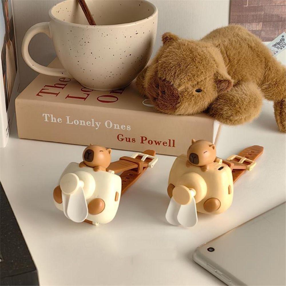 Summer Portable Cute Watch Fan 3 Speeds Watch Small Fan Cooling Tools Capybara Electric Fan Travel Style 1-Light Coffee
Summer Portable Cute Watch Fan 3 Speeds Watch Small Fan Cooling Tools Capybara Electric Fan Travel Style 1-Light Coffee