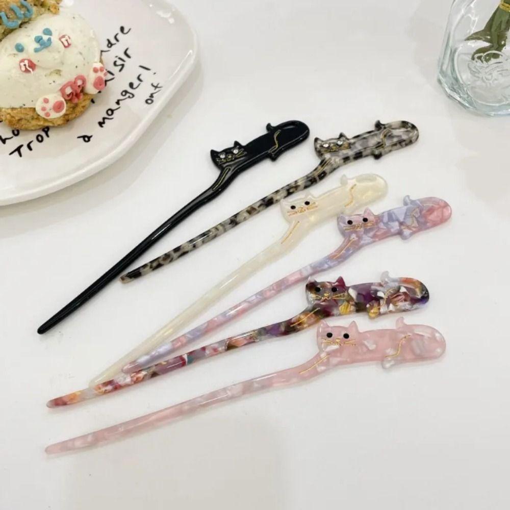 Палички для волосся з мультфільмів Мила шпилька для головного убору кота Pinkish purple
Палички для волосся з мультфільмів Мила шпилька для головного убору кота Pinkish purple