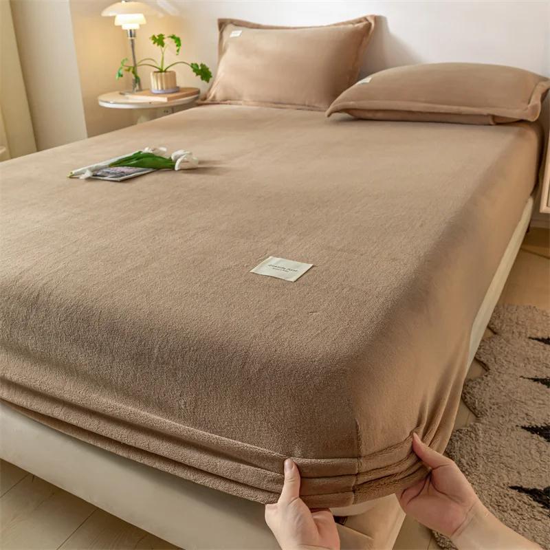 Milk Velvet Sheets Skin Friendly Warm Bed Cover Winter Soft High Quality Stretch Washable Mattress 360 Degree Wrap Bed Top 90x200x30cm 1pcs
Milk Velvet Sheets Skin Friendly Warm Bed Cover Winter Soft High Quality Stretch Washable Mattress 360 Degree Wrap Bed Top 90x200x30cm 1pcs