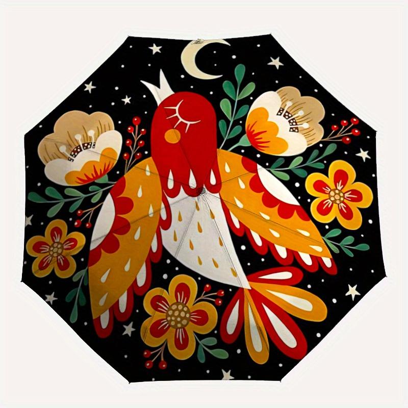 1pc Nightbird Automatic Folding Umbrella, Portable & Foldable Design with 8 Ribs, Casual Outdoor Accessory Halloween and Christmas gifts yy2
1pc Nightbird Automatic Folding Umbrella, Portable & Foldable Design with 8 Ribs, Casual Outdoor Accessory Halloween and Christmas gifts yy2