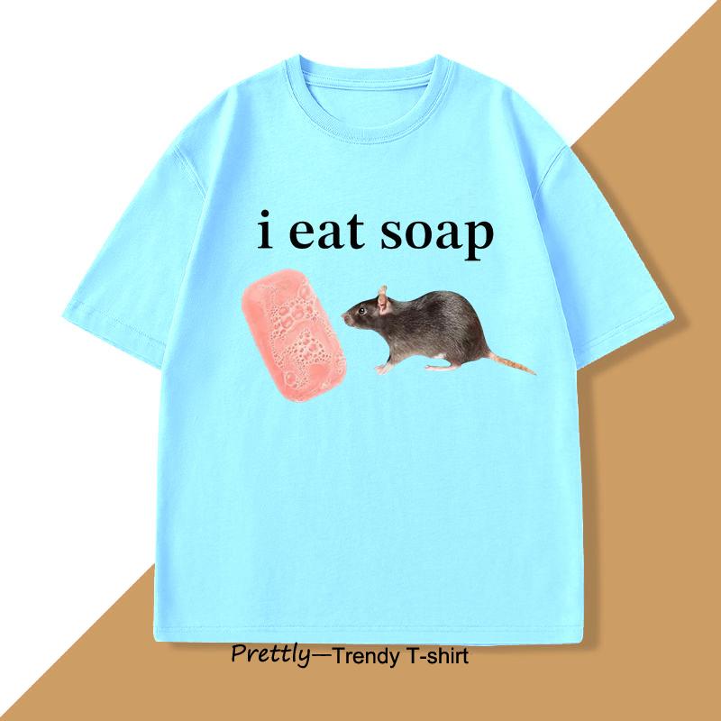 I Eat Soap Rat Meme Tshirts Funny Meme T Shirt Weirdcore Clothing Rat Lover Unhinged Tshirt Cotton Short Sleeve Man Clothes 4XL
I Eat Soap Rat Meme Tshirts Funny Meme T Shirt Weirdcore Clothing Rat Lover Unhinged Tshirt Cotton Short Sleeve Man Clothes 4XL