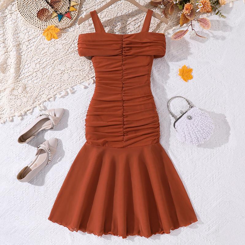 Girls Elegant Dress - Summer Children s Fashionable Halter-neck Strapless Fitted A-line Flared Floor-length Dress 130cm=8Y
Girls Elegant Dress - Summer Children s Fashionable Halter-neck Strapless Fitted A-line Flared Floor-length Dress 130cm=8Y