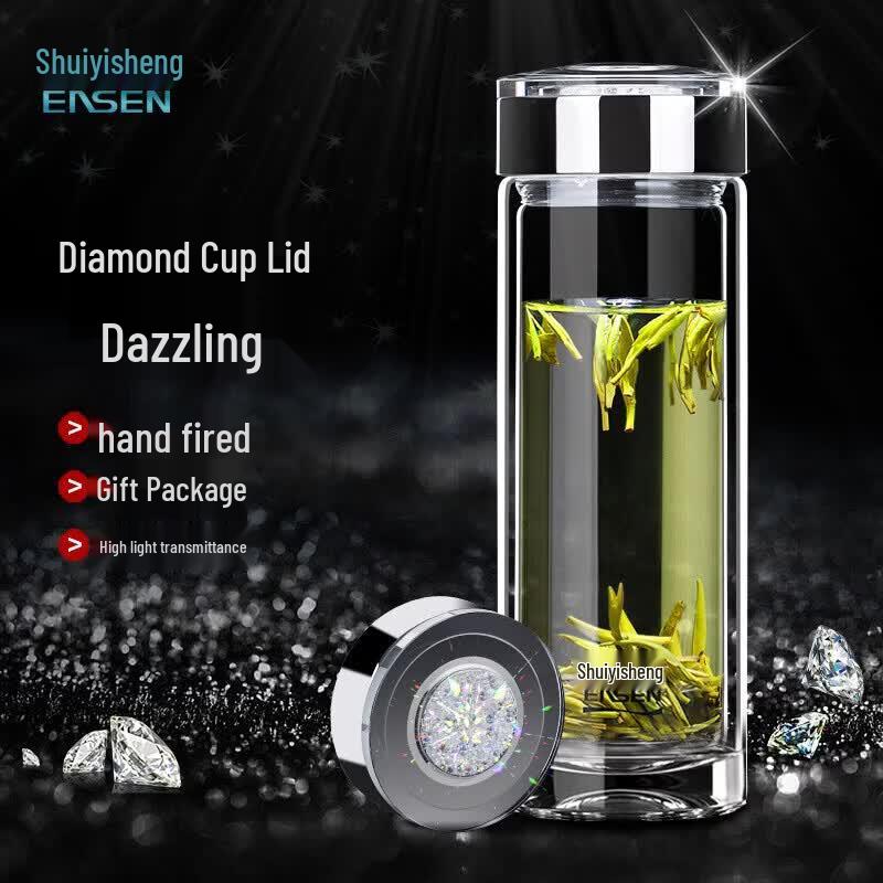 Shui Yisheng G883 Diamond Double-Layer Glass Cup for Men, 380ml
Shui Yisheng G883 Diamond Double-Layer Glass Cup for Men, 380ml