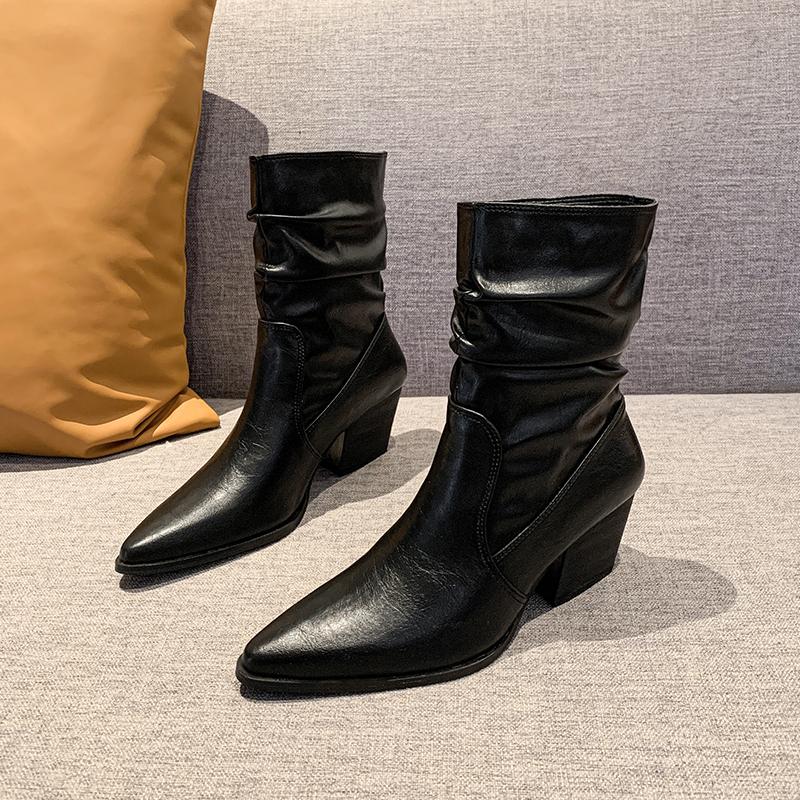 Fashion Aphixta Fashion 7cm High Heels Modern Boots Black Pleated Ankle Boots Women Winter Boot Pointed Toe Shoes botas mujer botines 35 чёрный
Fashion Aphixta Fashion 7cm High Heels Modern Boots Black Pleated Ankle Boots Women Winter Boot Pointed Toe Shoes botas mujer botines 35 чёрный