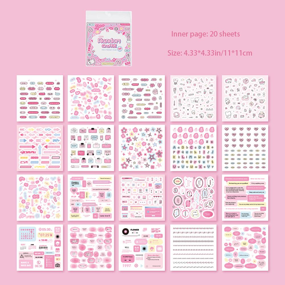 20 sheets Freehand Graffiti Stickers, Korean Material Handheld Account, Mobile Phone Back Card, DIY Decoration Collar
20 sheets Freehand Graffiti Stickers, Korean Material Handheld Account, Mobile Phone Back Card, DIY Decoration Collar
