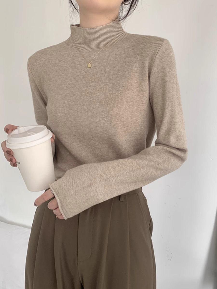 2024 Temperamental Soft Knit Loose High-Neck Sweater - Women s Korean Style Base Layer Small
2024 Temperamental Soft Knit Loose High-Neck Sweater - Women s Korean Style Base Layer Small