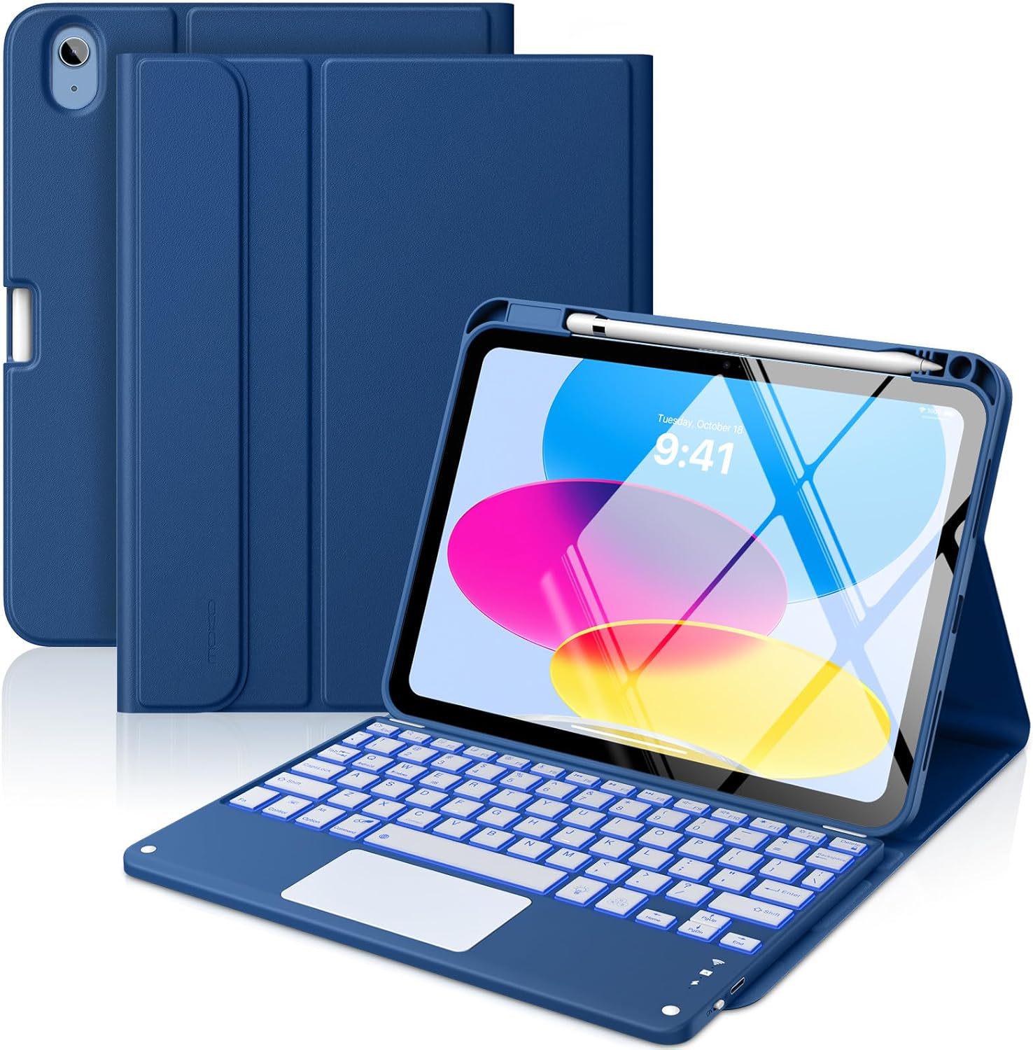 iPad 11th Gen Protective Leather Case with Bluetooth Keyboard, Pen Slot, Magnetic Suction, 7-Color Backlight, and Touch Control iPad 11 (A16) / iPad 10.9 10th Gen
iPad 11th Gen Protective Leather Case with Bluetooth Keyboard, Pen Slot, Magnetic Suction, 7-Color Backlight, and Touch Control iPad 11 (A16) / iPad 10.9 10th Gen