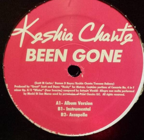 12inch Record KESHIA CHANTÉ - Been Gone KC01 Sony BMG Music 2006 Canada Soul/Funk Used
12inch Record KESHIA CHANTÉ - Been Gone KC01 Sony BMG Music 2006 Canada Soul/Funk Used
