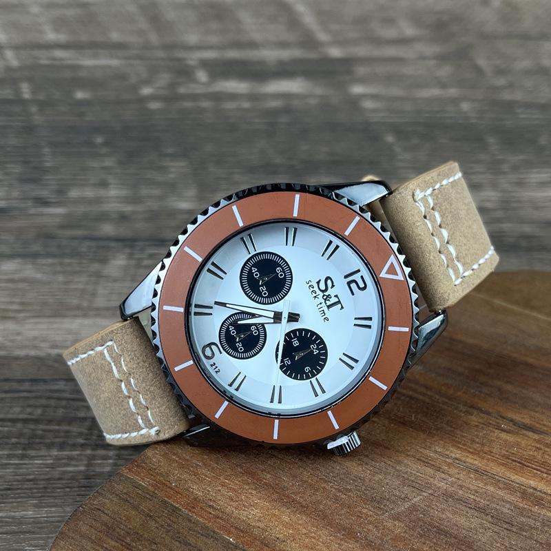 Мужские ретро кварцевые часы Panda с тремя стрелками, повседневный модный тренд хаки
Мужские ретро кварцевые часы Panda с тремя стрелками, повседневный модный тренд хаки