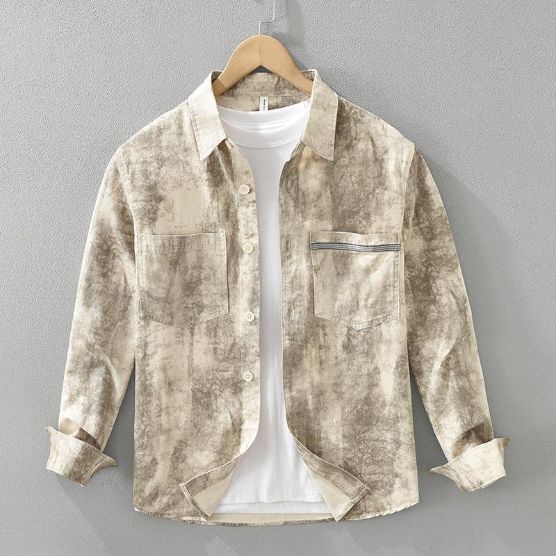 Japanese Style Long Sleeve Printed Shirt Mens Casual Shirt Spring and Summer Youth Streetwear 2pockets 100 Cotton Men Tops XXXL хакі
Japanese Style Long Sleeve Printed Shirt Mens Casual Shirt Spring and Summer Youth Streetwear 2pockets 100 Cotton Men Tops XXXL хакі