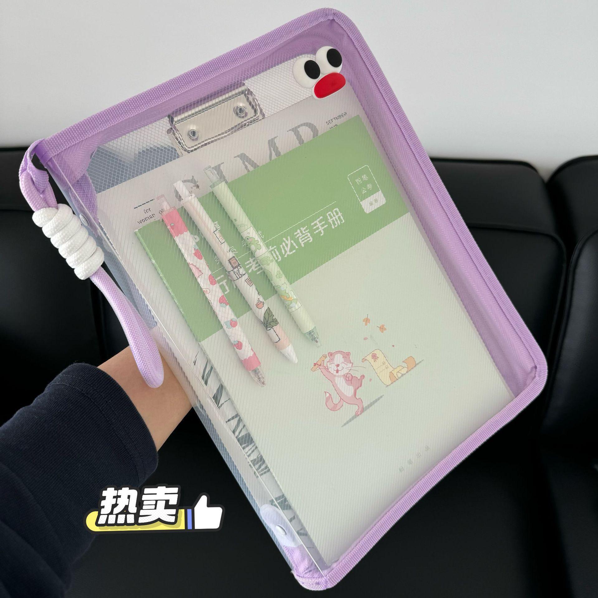 File Bag Macaron Transparent A4 Can Hold Textbook Zipper-style Student Handheld Thickened Waterproof Storage Bag
File Bag Macaron Transparent A4 Can Hold Textbook Zipper-style Student Handheld Thickened Waterproof Storage Bag