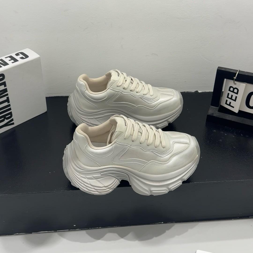 Daddy shoes women s leather pearlescent polished thick-soled muffin 6cm sports shoes early spring casual shoes little white shoes 40
Daddy shoes women s leather pearlescent polished thick-soled muffin 6cm sports shoes early spring casual shoes little white shoes 40