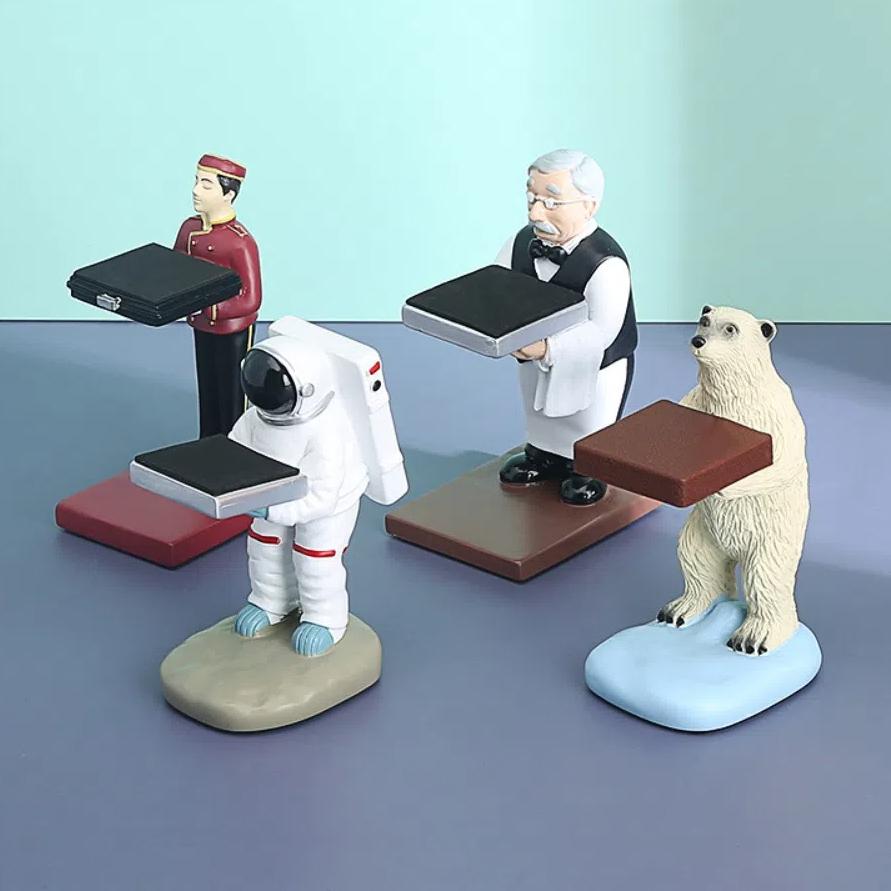 Подставка для часов официанта Majordomo из смолы, подставка для часов White Bear, стойка для хранения ювелирных изделий Astronaut
Подставка для часов официанта Majordomo из смолы, подставка для часов White Bear, стойка для хранения ювелирных изделий Astronaut