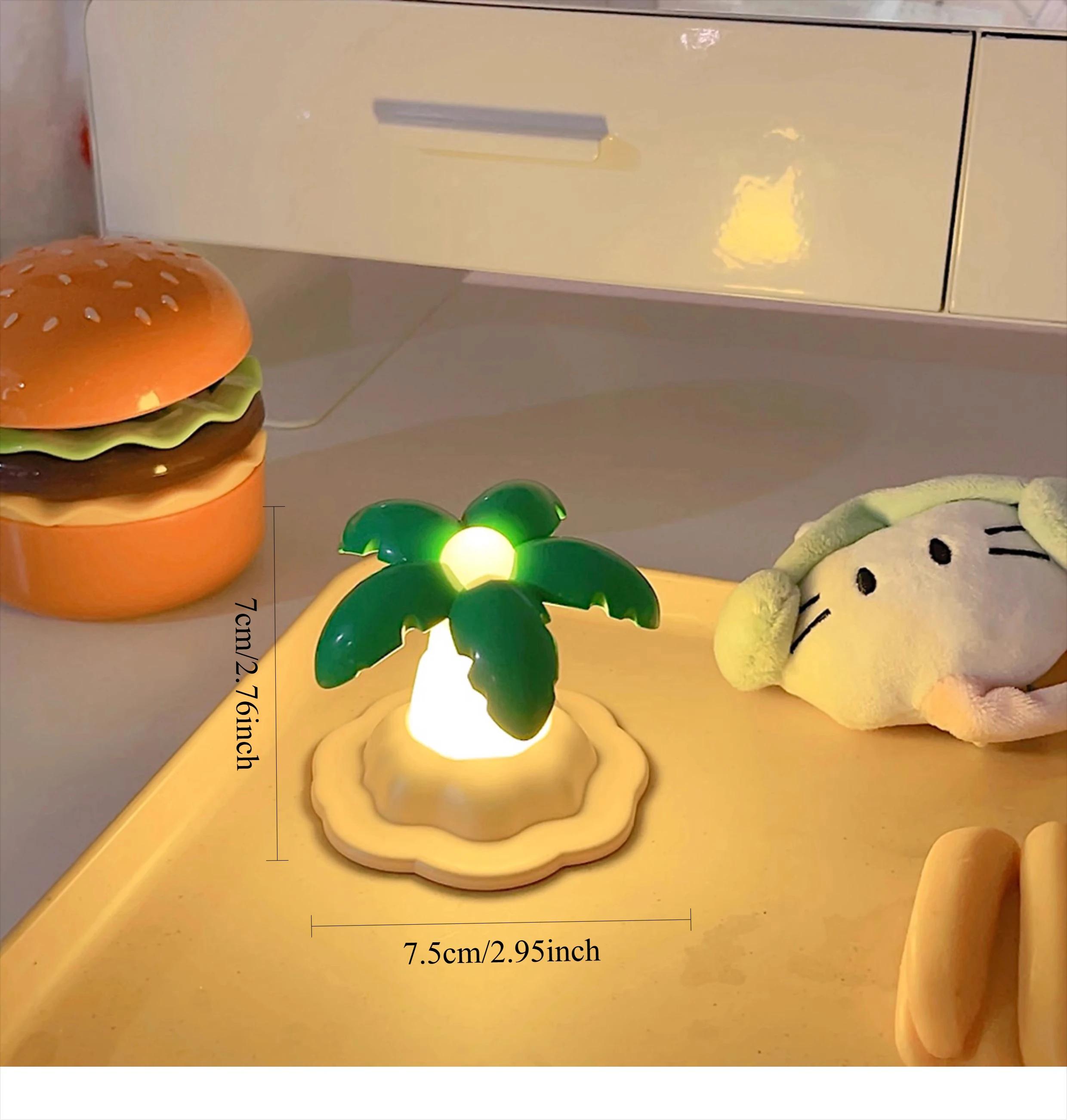 Mini Night Light LED Cartoon Coconut Tree Desk Lamp Desktop Ornament Bedside Bedroom Table Lights Children Boy Holiday Gifts 3AA battery
Mini Night Light LED Cartoon Coconut Tree Desk Lamp Desktop Ornament Bedside Bedroom Table Lights Children Boy Holiday Gifts 3AA battery