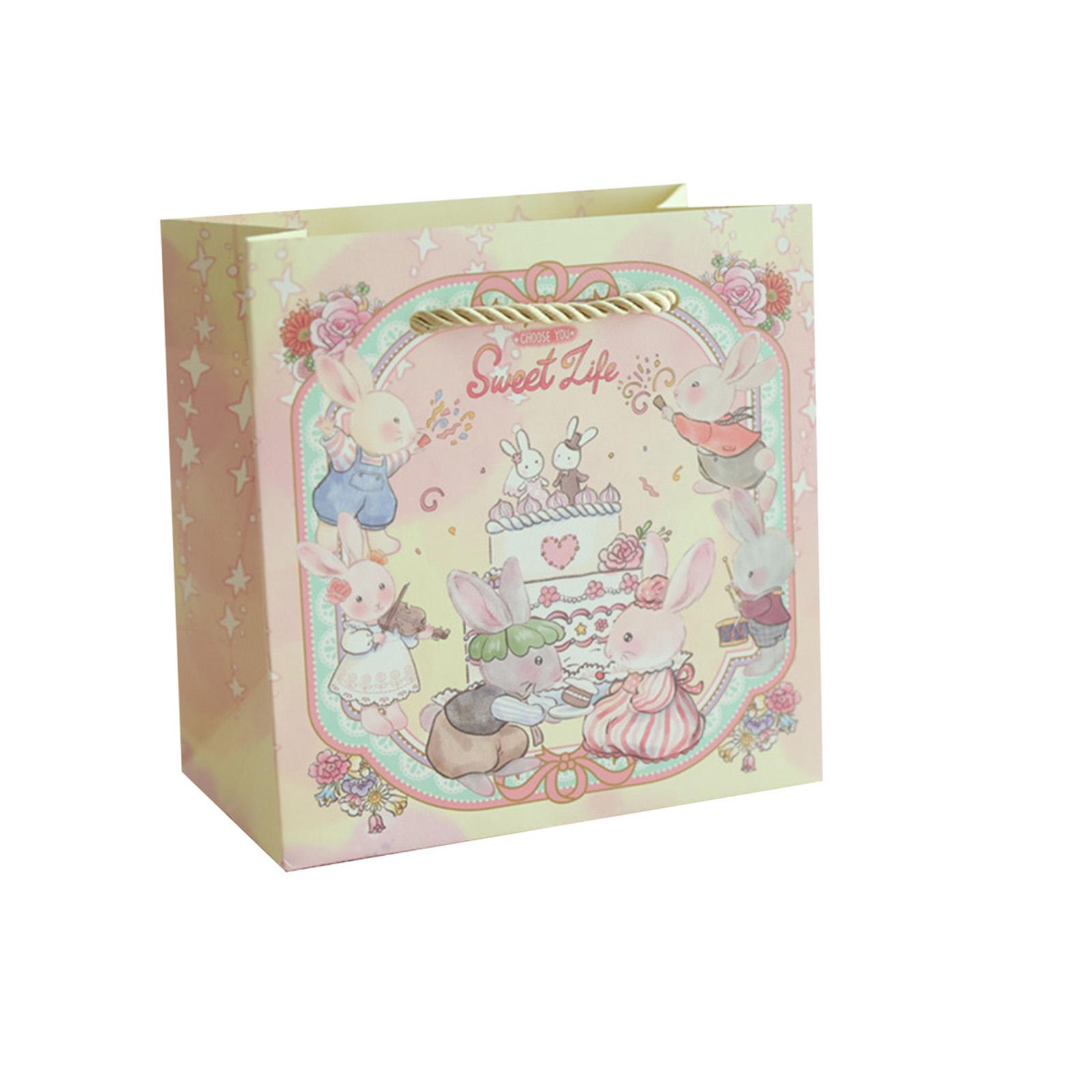 Paper Gift Bag with Handle Cute Bunny Couple Design for Wedding Candy Bags and Party Favor Bags Suitable for Various Occasions and Gift Packaging One Size
Paper Gift Bag with Handle Cute Bunny Couple Design for Wedding Candy Bags and Party Favor Bags Suitable for Various Occasions and Gift Packaging One Size