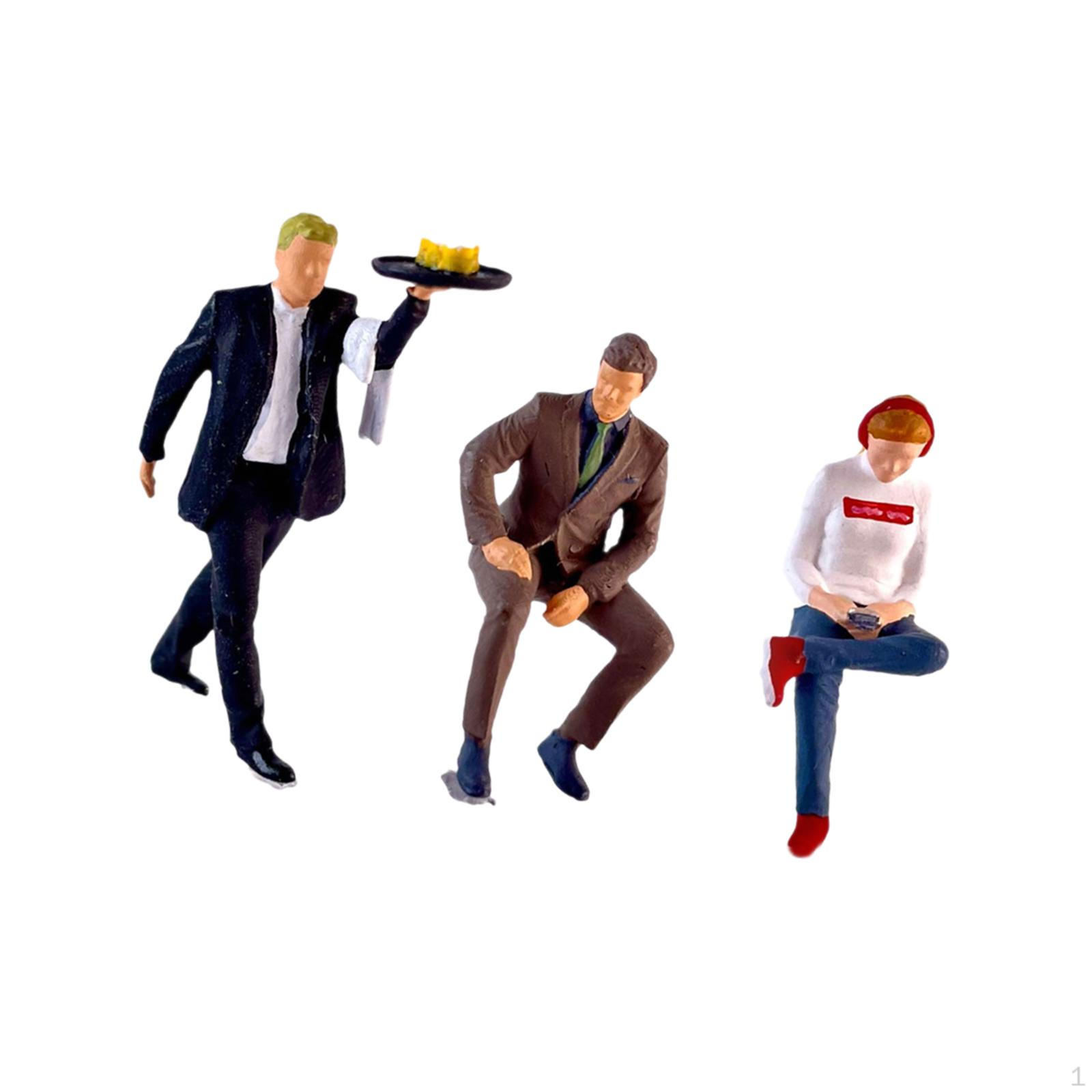 3x Фигурки людей в масштабе 1/64, миниатюрные фигурки для ресторана-диорамы, персонажи
3x Фигурки людей в масштабе 1/64, миниатюрные фигурки для ресторана-диорамы, персонажи