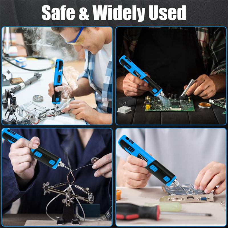 A72U Soldering Iron Battery, Wireless Soldering Iron, Portable Battery Soldering Iron With Soldering Base синій
A72U Soldering Iron Battery, Wireless Soldering Iron, Portable Battery Soldering Iron With Soldering Base синій