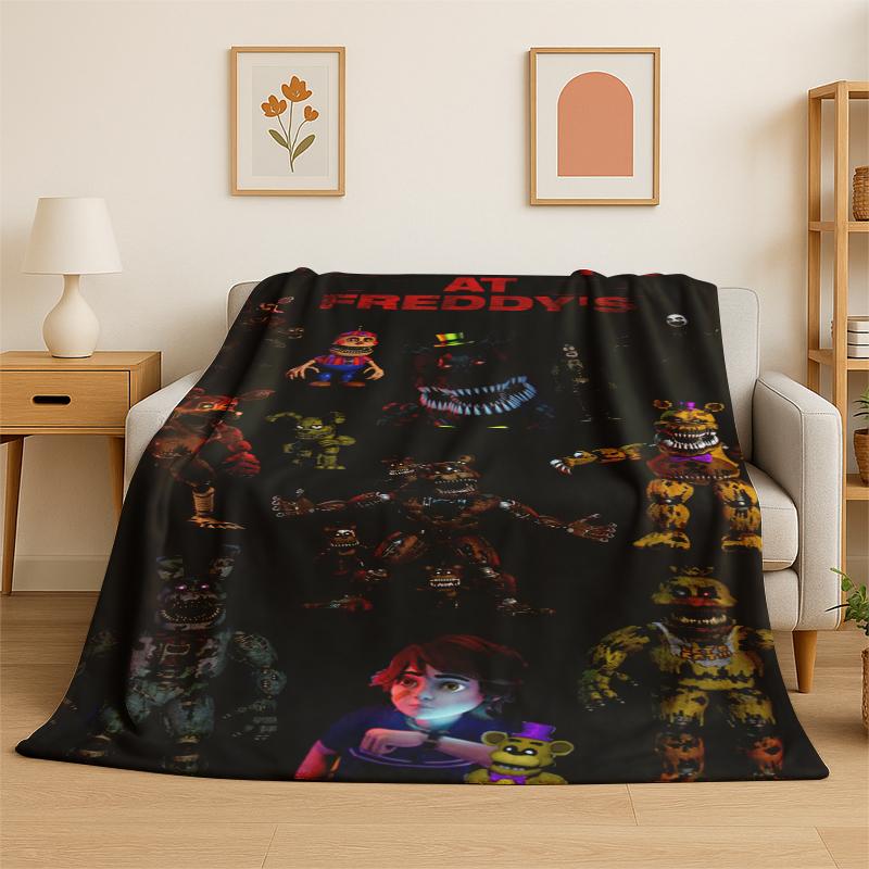 Classic FFNAF Horror Game Freddy Flannel Blanket Soft Warm Throw Blanket for Bedroom Living Room Bed Travel Camping Picnic 75x100cm (30x40inch)
Classic FFNAF Horror Game Freddy Flannel Blanket Soft Warm Throw Blanket for Bedroom Living Room Bed Travel Camping Picnic 75x100cm (30x40inch)