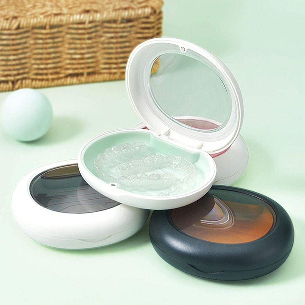 Transparent Window False Teeth Cleaning Box Plastic Retainer Holder Tooth Care Tool білий/зелений
Transparent Window False Teeth Cleaning Box Plastic Retainer Holder Tooth Care Tool білий/зелений