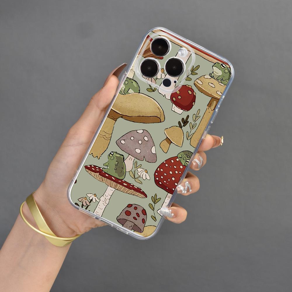 Apple iPhone 15 Mushroom Illustration Soft Shell Protective Cover with Lens - Anti-Fall All Inclusive Case iPhone 12 Pro Max прозорий
Apple iPhone 15 Mushroom Illustration Soft Shell Protective Cover with Lens - Anti-Fall All Inclusive Case iPhone 12 Pro Max прозорий