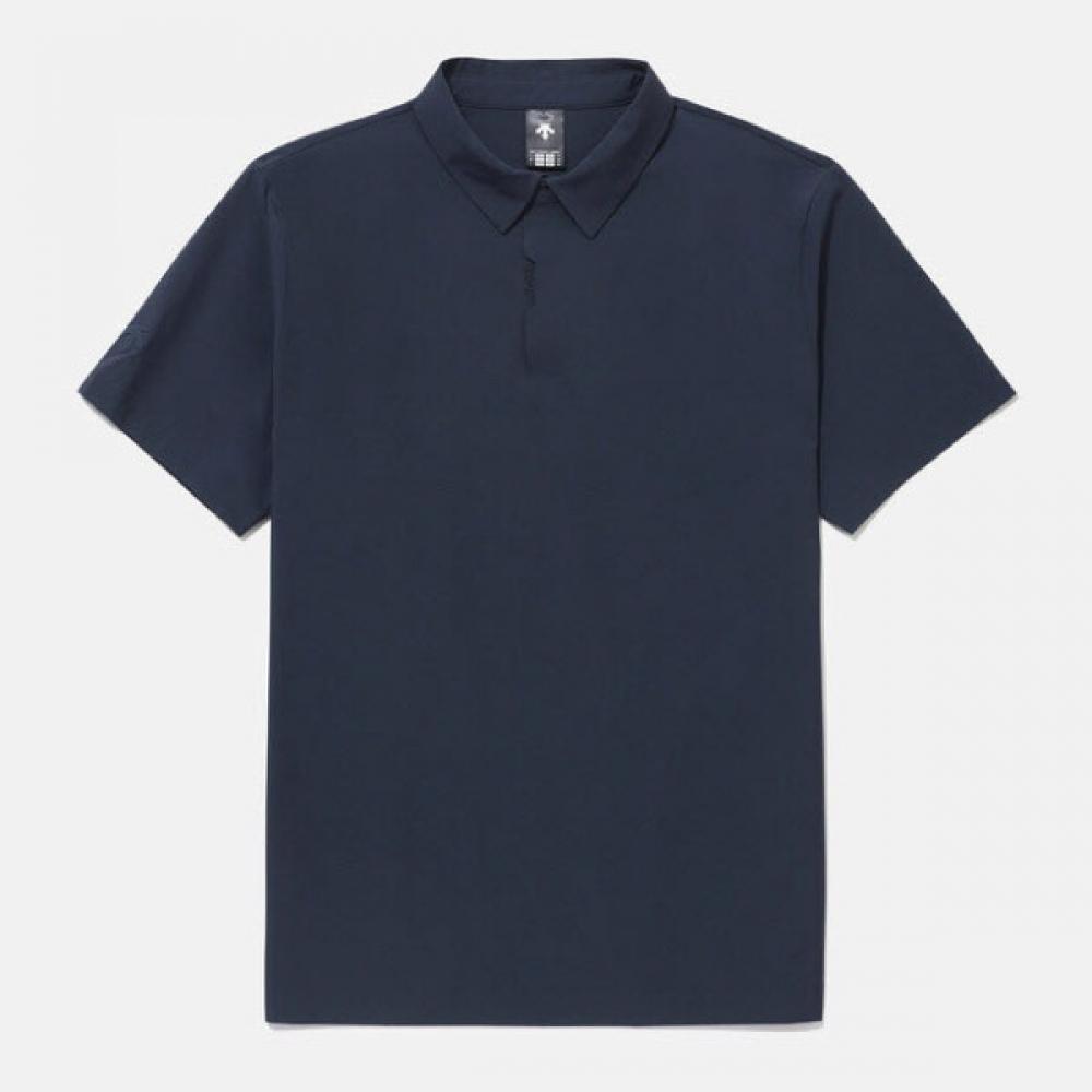 DescenTe ShorT Sleeve Tee Cqk Sq221dps41 Navy Dualless Woven Polo T shirT Nav 100 
DescenTe ShorT Sleeve Tee Cqk Sq221dps41 Navy Dualless Woven Polo T shirT Nav 100