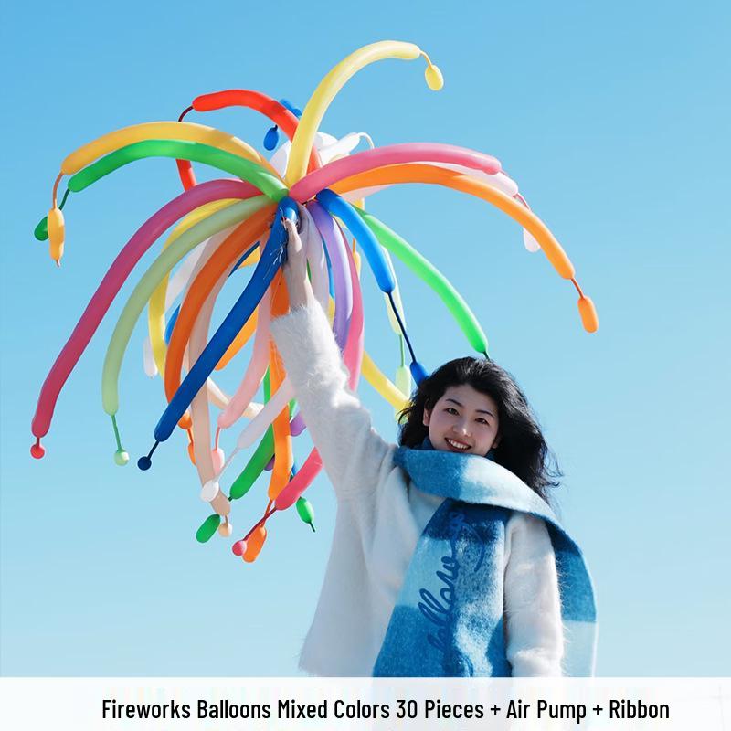 Colorful Firework Balloons for Baby s First Birthday Party - Vibrant Decoration Props
Colorful Firework Balloons for Baby s First Birthday Party - Vibrant Decoration Props