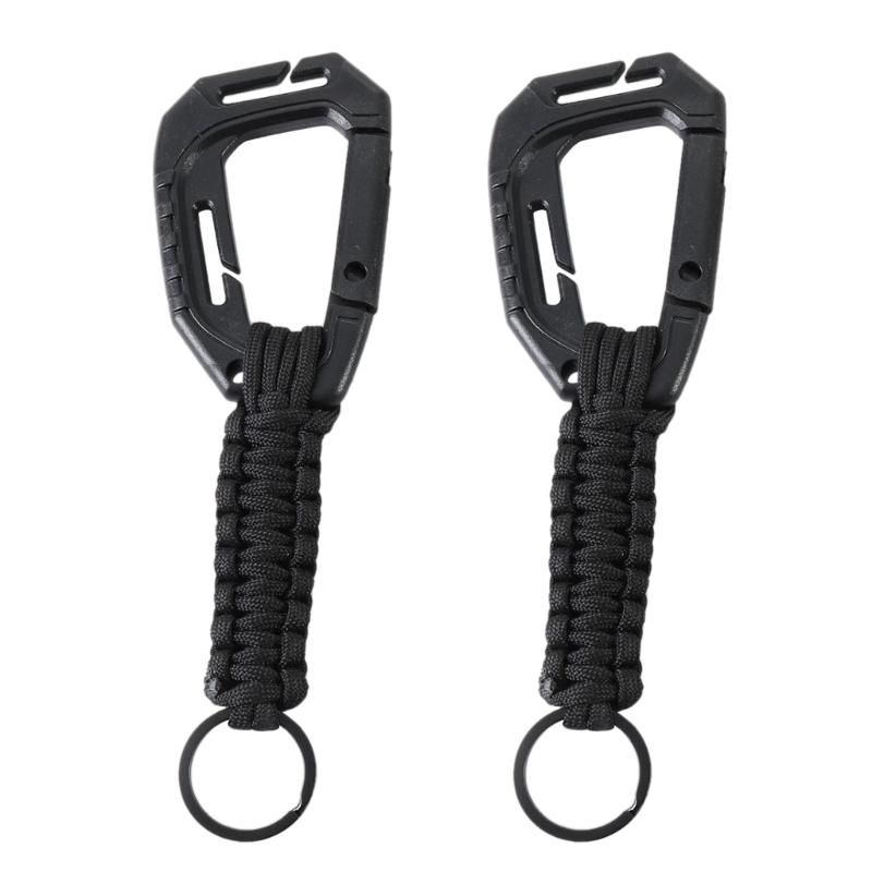 2Pcs Paracord Keychain with Carabiner Braided Lanyard Clip Rings Hook Braided Cord Rope Key Chains Outdoor Survival Tool 1 чёрный
2Pcs Paracord Keychain with Carabiner Braided Lanyard Clip Rings Hook Braided Cord Rope Key Chains Outdoor Survival Tool 1 чёрный