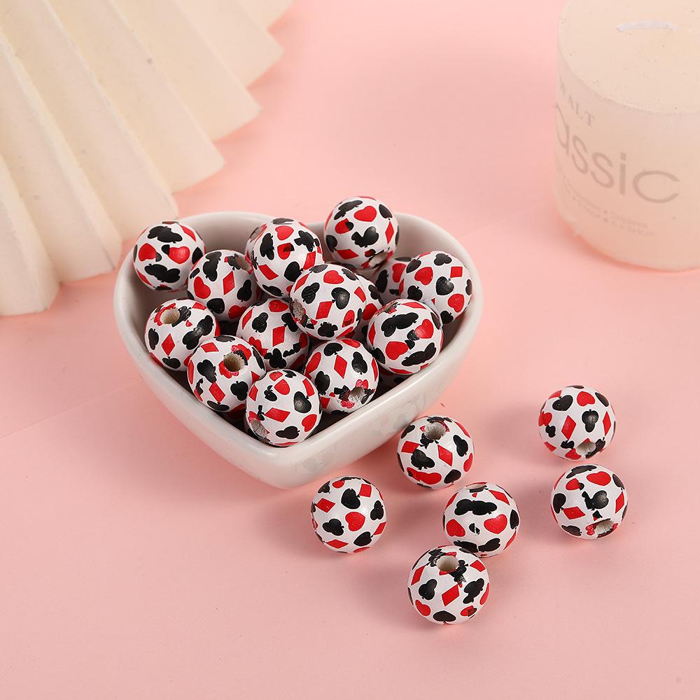16Mm Wooden Loose Beads Creative Poker Printing Wooden Beads Handmade Hemp Rope Beading Material Hemu Round Beads
16Mm Wooden Loose Beads Creative Poker Printing Wooden Beads Handmade Hemp Rope Beading Material Hemu Round Beads