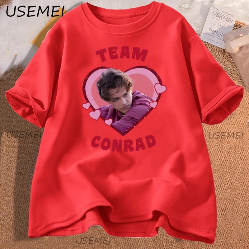 Team Conrad Cousins Beach Tshirt Y2k Cotton Short Sleeve Round Neck Tees TSITP Casual Loose Soft Graphic Tees Women Clothes S
Team Conrad Cousins Beach Tshirt Y2k Cotton Short Sleeve Round Neck Tees TSITP Casual Loose Soft Graphic Tees Women Clothes S