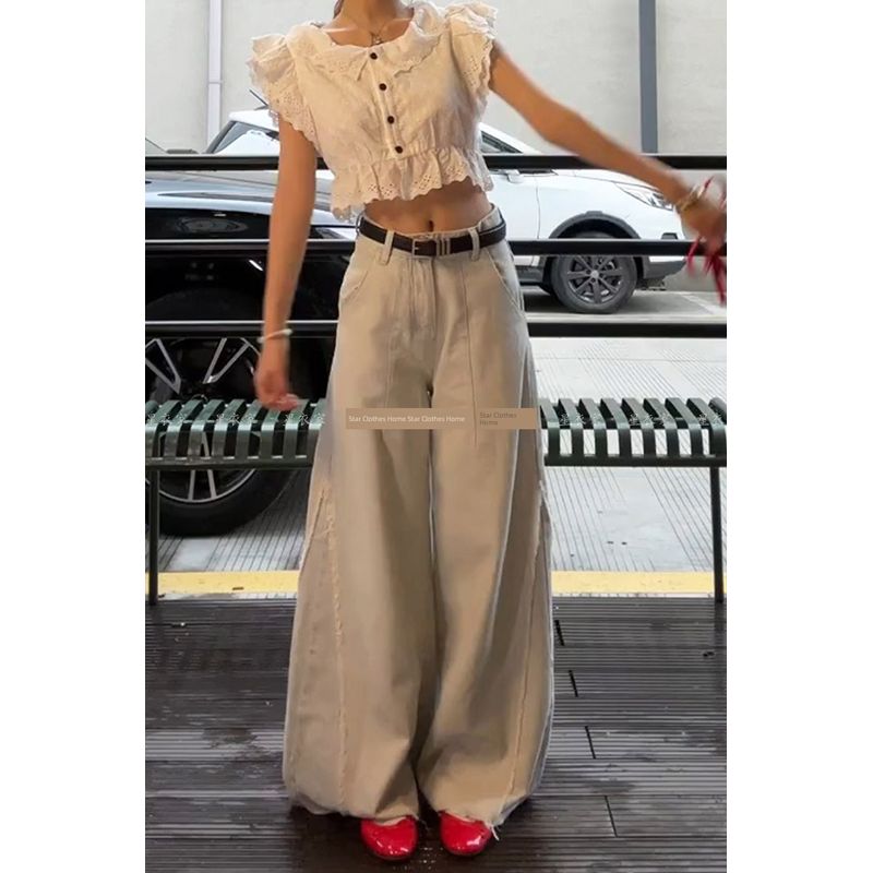 Fashion Retro Worn Looking Washed-out Raw Hem Jeans Female 2025 Summer Sexy BF Idle Style Casual Mopping Trousers Denim L
Fashion Retro Worn Looking Washed-out Raw Hem Jeans Female 2025 Summer Sexy BF Idle Style Casual Mopping Trousers Denim L