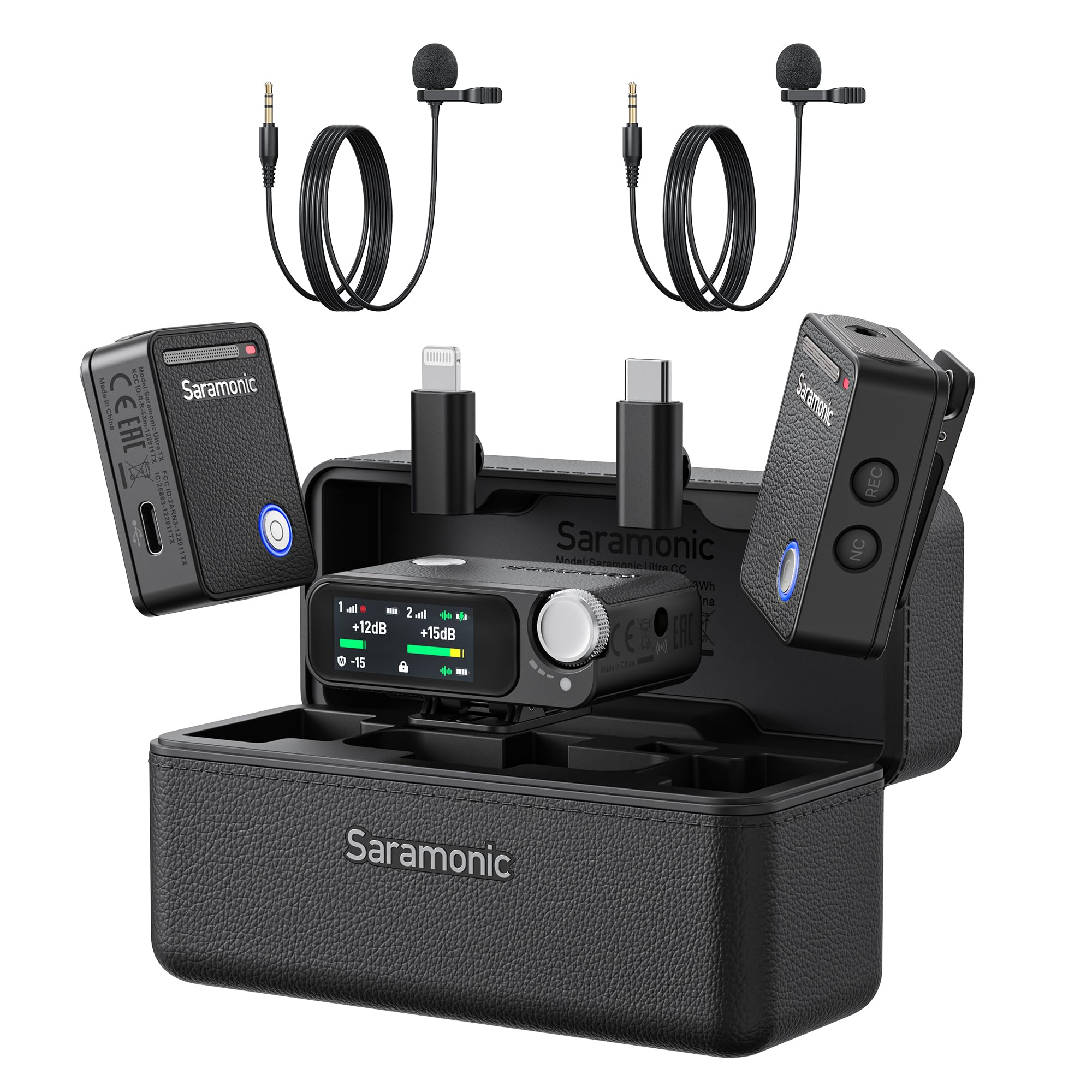 Saramonic Ultra 03 2-Channel Wireless Microphone System with Built-in Time Code (Black/with Lavalier Microphone)
Saramonic Ultra 03 2-Channel Wireless Microphone System with Built-in Time Code (Black/with Lavalier Microphone)
