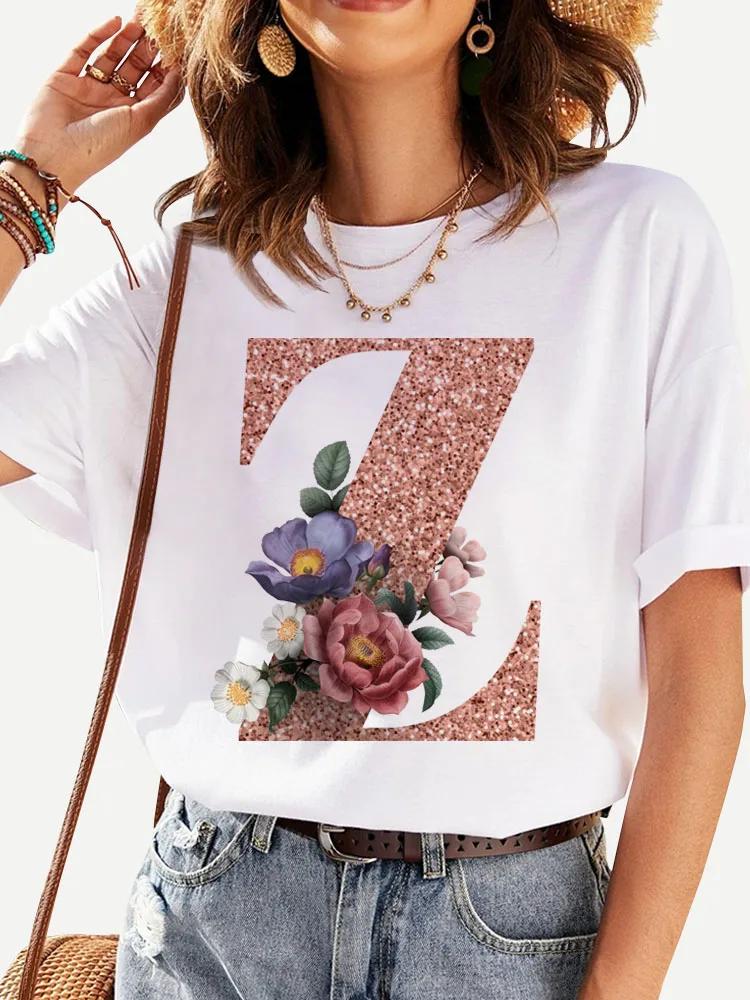 Custom Name Letter Combination Fashion Women Tshirt Rose Gold Flower Letter Font A B C D E Short Sleeve Tops Black Tshirt Tee 4XL
Custom Name Letter Combination Fashion Women Tshirt Rose Gold Flower Letter Font A B C D E Short Sleeve Tops Black Tshirt Tee 4XL