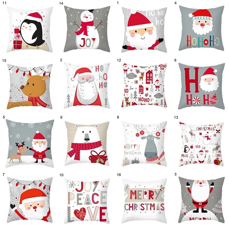 Christmas pillowcase cartoon Santa Claus elk print pillowcase sofa car office seat ornaments bedroom room home decoration
Christmas pillowcase cartoon Santa Claus elk print pillowcase sofa car office seat ornaments bedroom room home decoration
