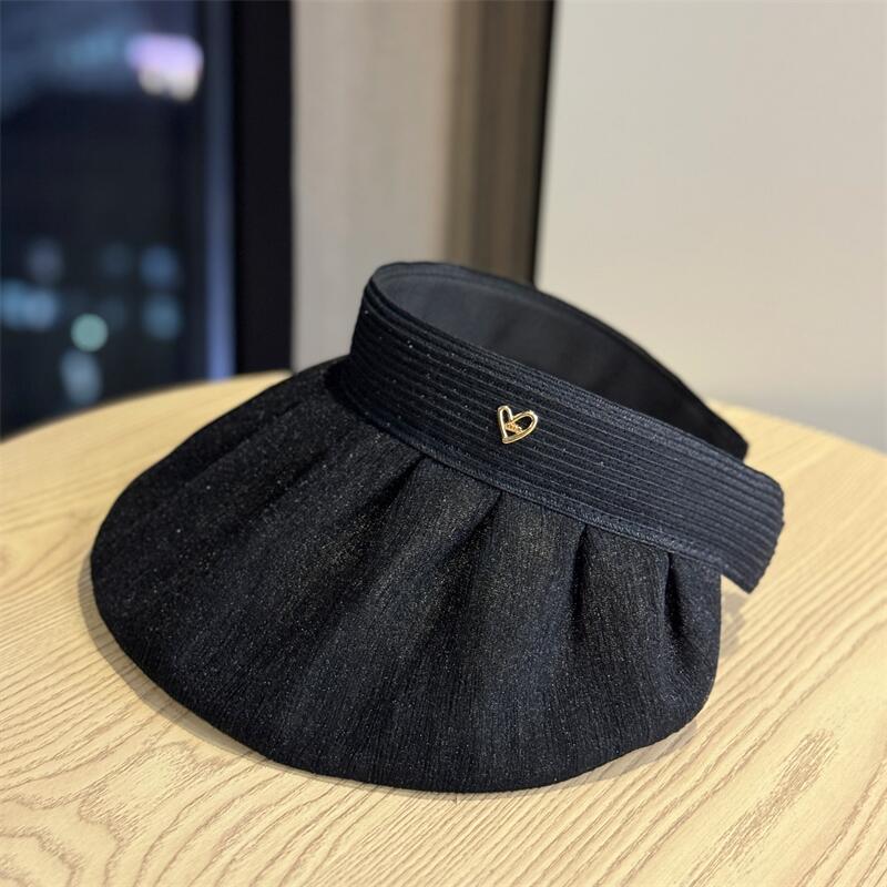 Spring and summer sweet and cute large-brimmed open-top sun hat for women, foldable for outdoor travel, sun protection, Korean style, versatile Adult54-60Adjustable чёрный
Spring and summer sweet and cute large-brimmed open-top sun hat for women, foldable for outdoor travel, sun protection, Korean style, versatile Adult54-60Adjustable чёрный