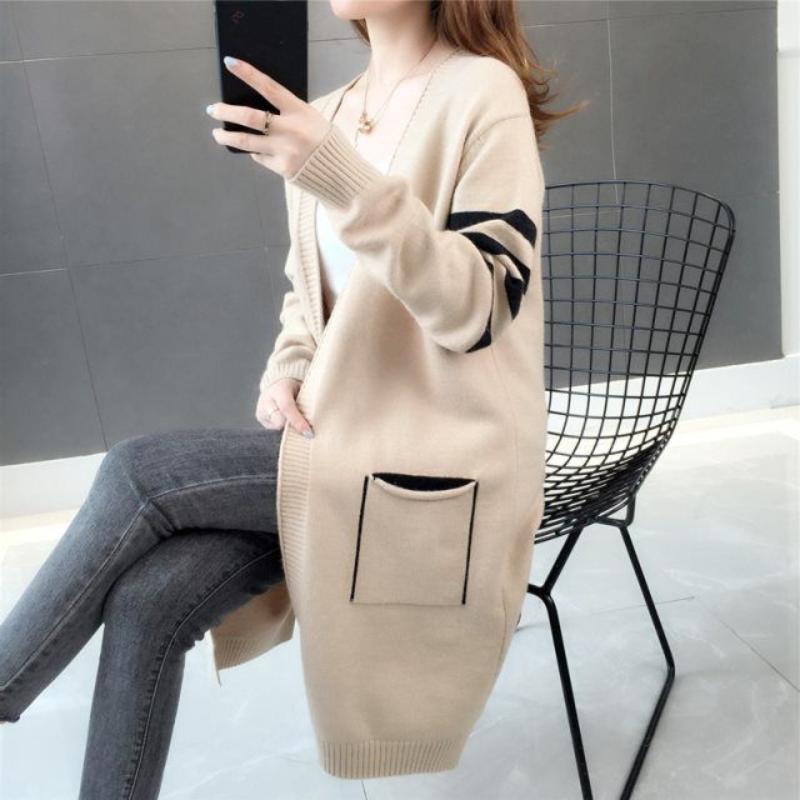 Свитер средней длины, женский кардиган, свободное женское вязаное пальто, ранняя осень, кардиган с длинными рукавами и v-образным вырезом, женские топы One Size хаки
Свитер средней длины, женский кардиган, свободное женское вязаное пальто, ранняя осень, кардиган с длинными рукавами и v-образным вырезом, женские топы One Size хаки