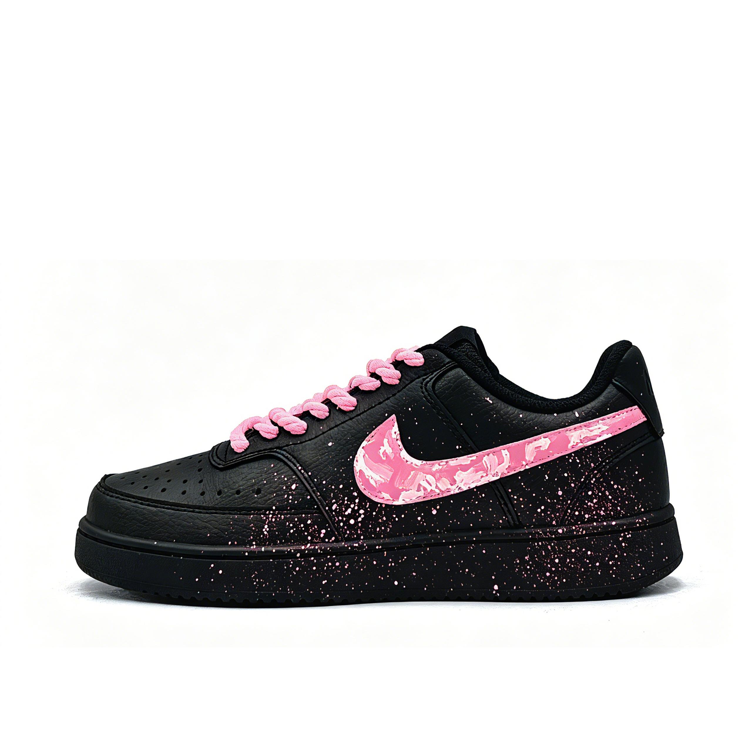 Nike Court Vision Low Rose Synthetic Leather Low top Skateboard Shoes Unisex Black Pink DH2987-002(Team1615-) 40.5
Nike Court Vision Low Rose Synthetic Leather Low top Skateboard Shoes Unisex Black Pink DH2987-002(Team1615-) 40.5