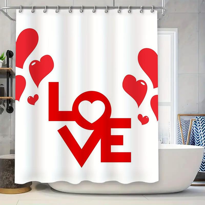 Love And Hearts Shower Curtain For Bathroom Decoration W60H190(CM)-1 Pcs
Love And Hearts Shower Curtain For Bathroom Decoration W60H190(CM)-1 Pcs